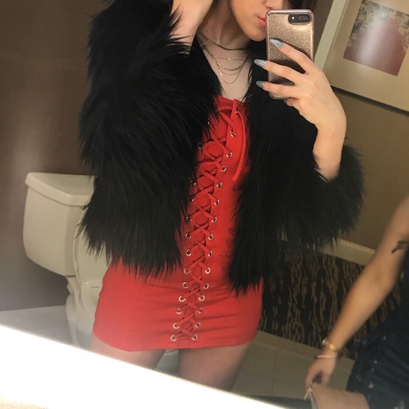 Red Mini Dress - Picture 1 of 1